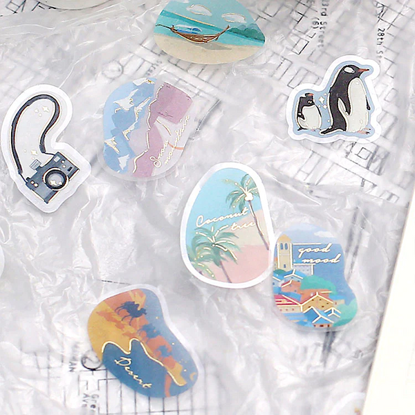 BGM Flake Stickers - World Travel - Limited Summer Edition