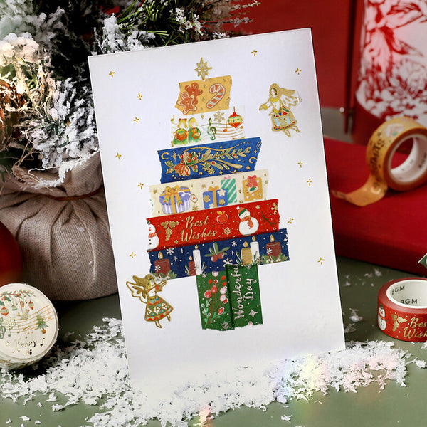 BGM Christmas Masking Tape - Limited Edition - Flower Decorations