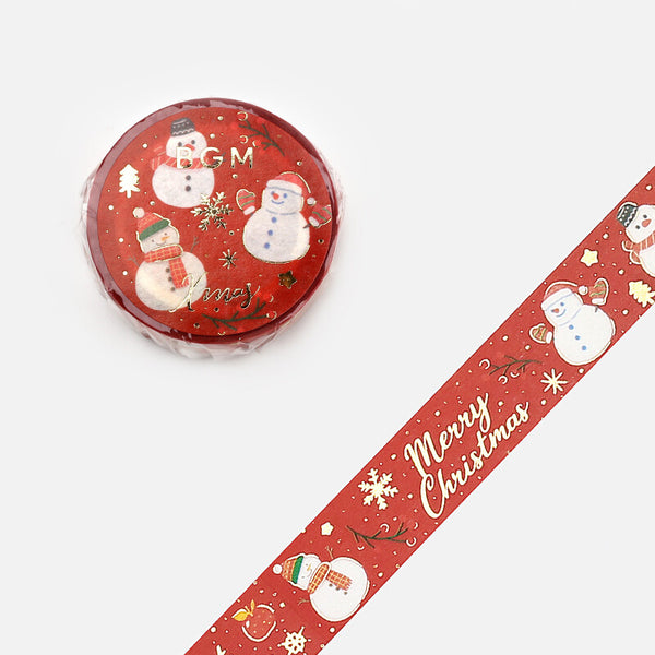 BGM Christmas Masking Tape - Limited Edition - Snowman