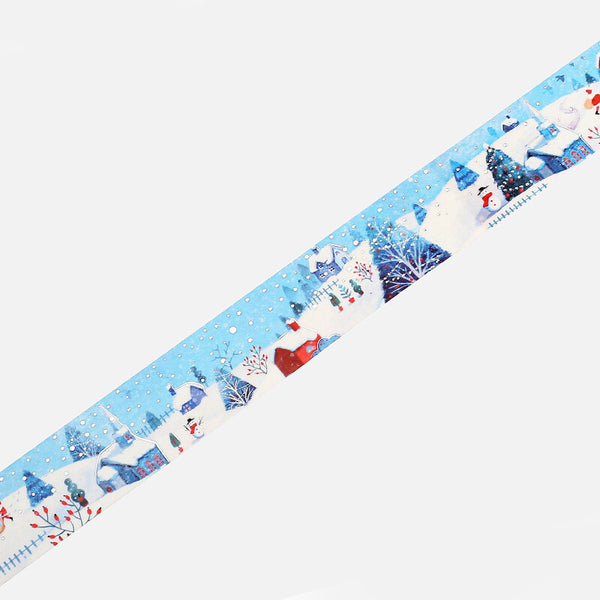 BGM Wide Christmas Masking Tape - Limited Edition - Snowy Village