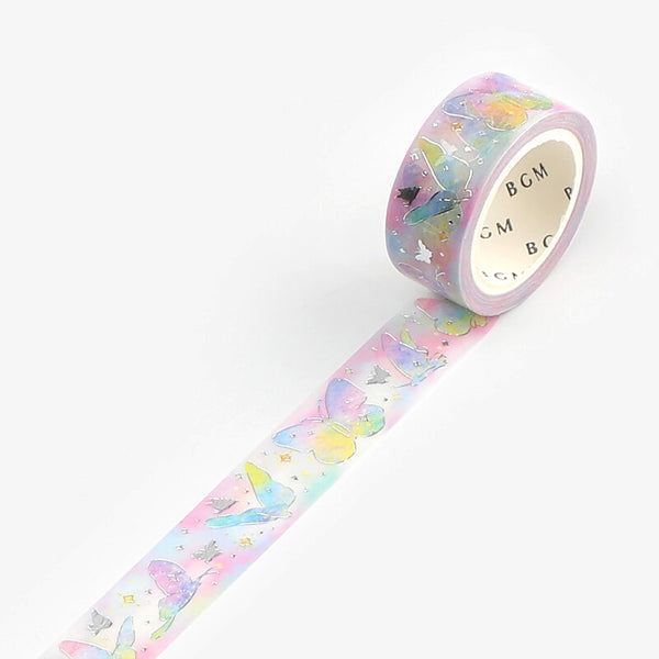 BGM Rainbow Masking Tape - Butterflies