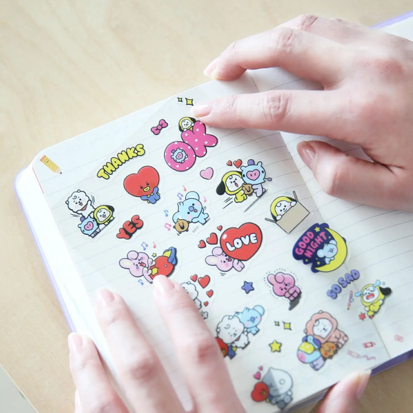 BT21 Clear Stickers - The Group
