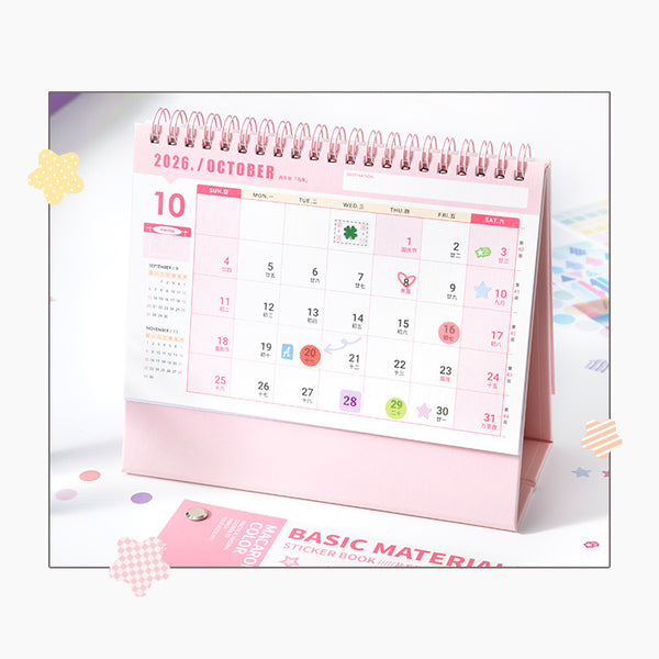 Basic Materials Sticker Book – Pastel & Neutral Palettes