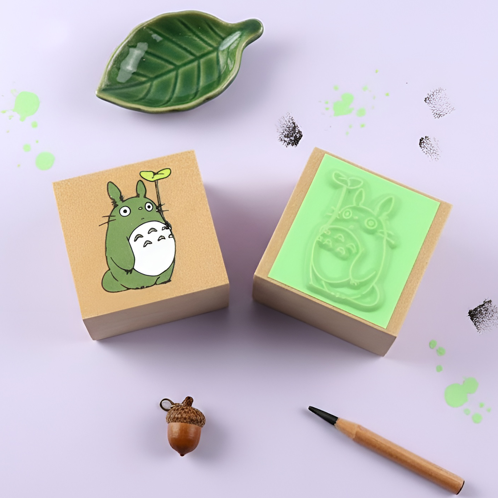 Beverly My Neighbor Totoro Stamp - Totoro with Leaf