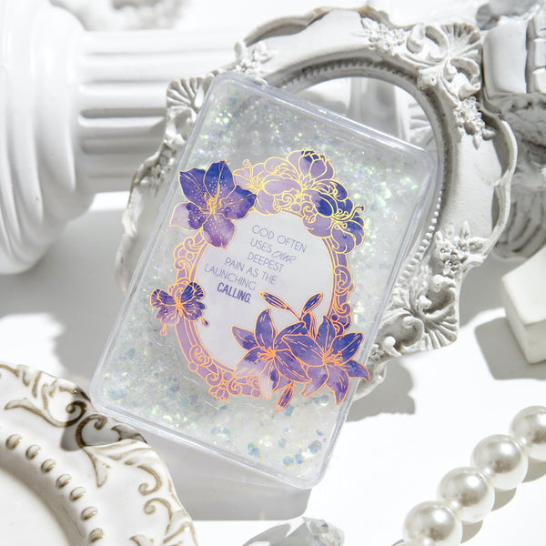 Blooming Frame Holo Stickers