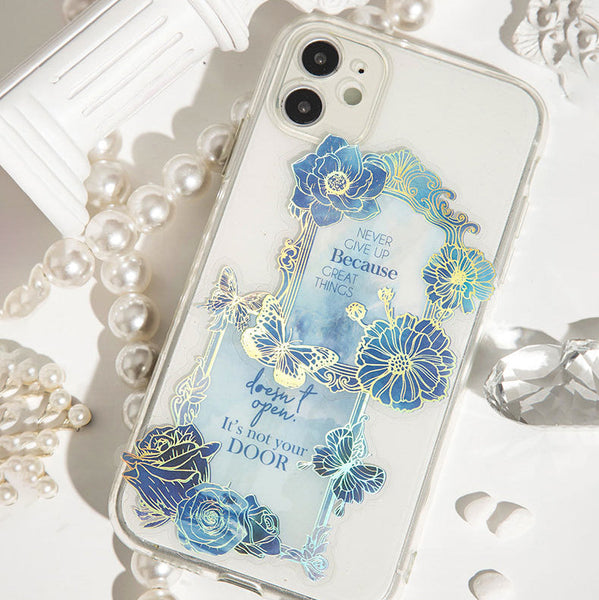 Blooming Frame Holo Stickers