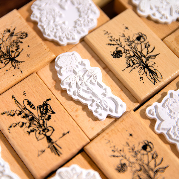 Blossom Impressions Wooden Stamps