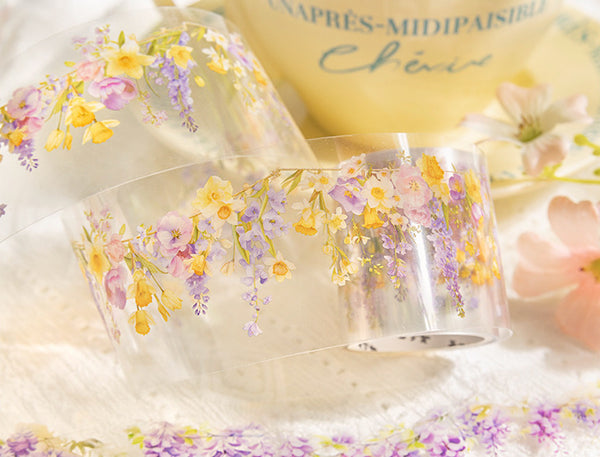 Blossoming Garland Clear Masking Tapes