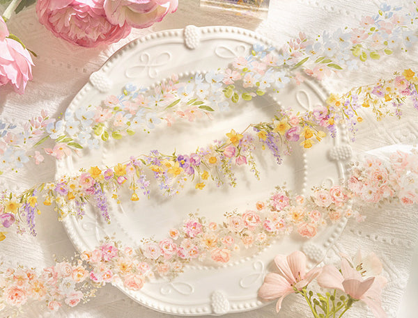 Blossoming Garland Clear Masking Tapes