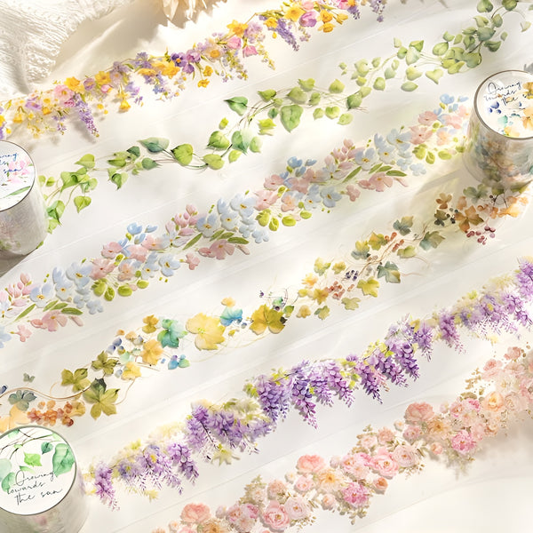 Blossoming Garland Clear Masking Tapes