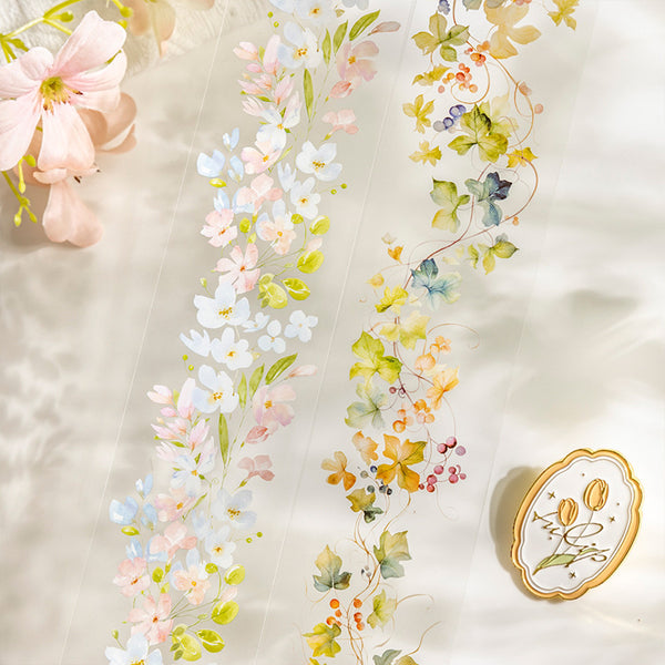 Blossoming Garland Clear Masking Tapes