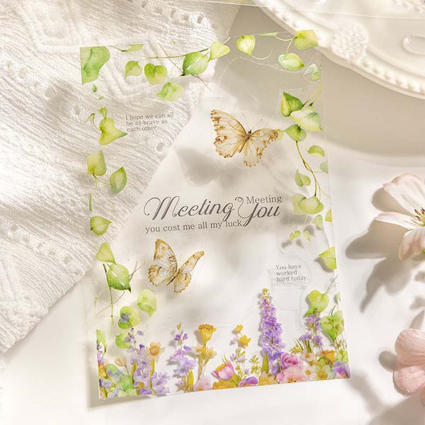 Blossoming Garland Clear Masking Tapes