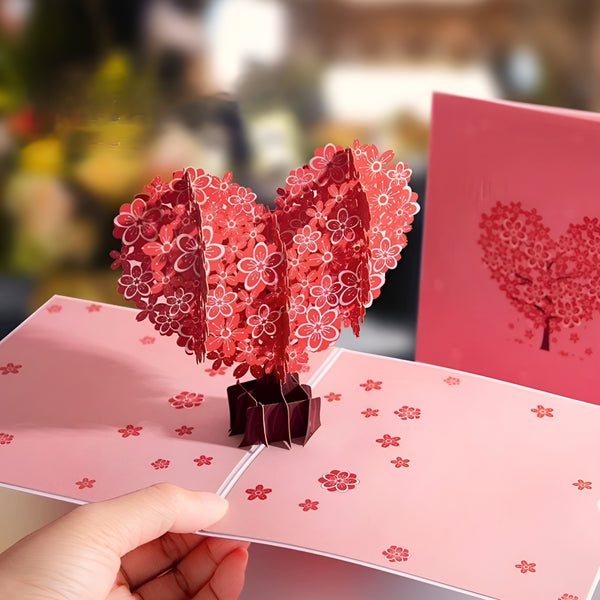 Blossoming Love 3D Pop-Up Card