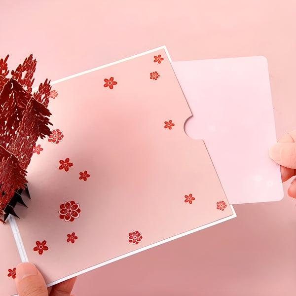 Blossoming Love 3D Pop-Up Card