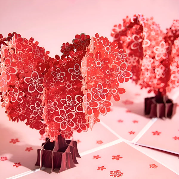 Blossoming Love 3D Pop-Up Card