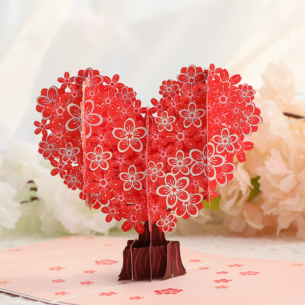 Blossoming Love 3D Pop-Up Card