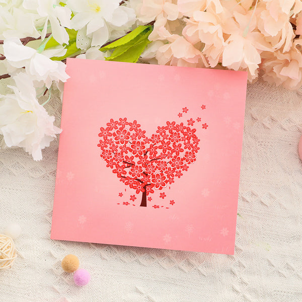 Blossoming Love 3D Pop-Up Card