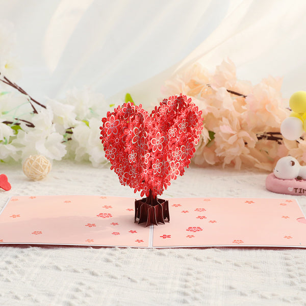 Blossoming Love 3D Pop-Up Card