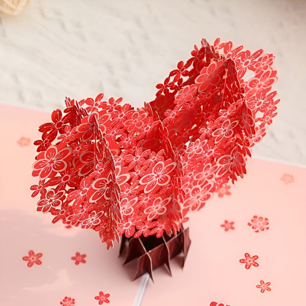 Blossoming Love 3D Pop-Up Card