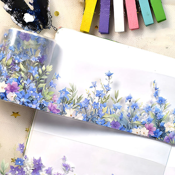 Bluebell Field Clear Masking Tape - Extra Wide