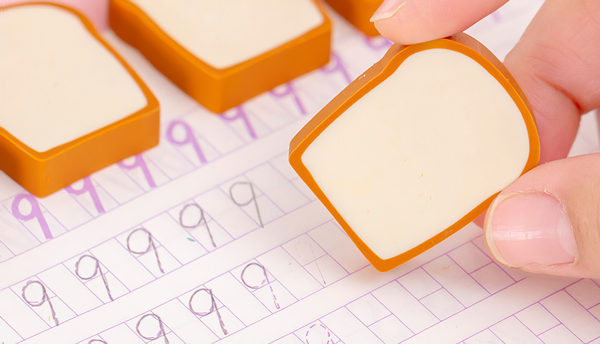 Bread Shaped Eraser Set