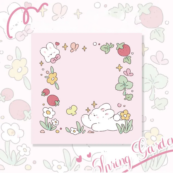 Bunny Blossom Patch Memo Pad