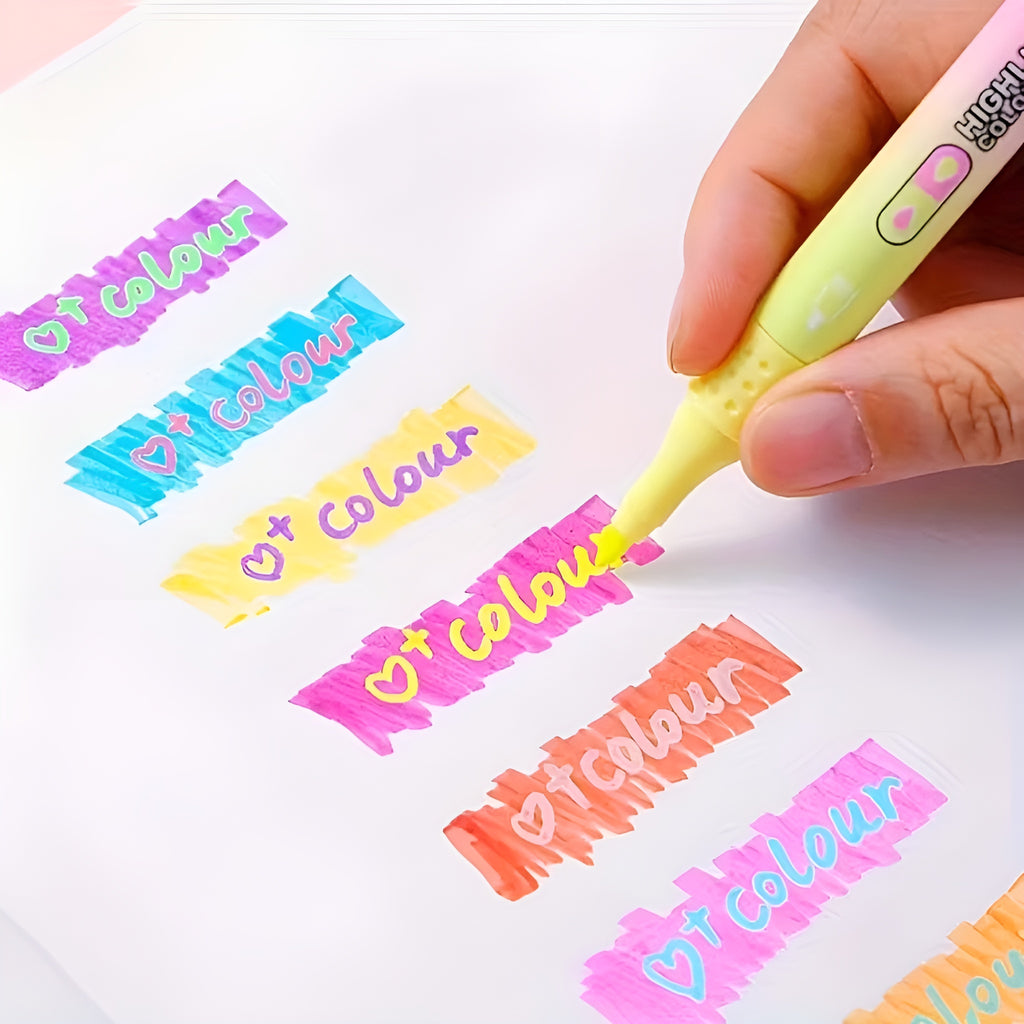 CY Double-Sided Color Highlighters - Set of 8 | Kawaii Pen Shop