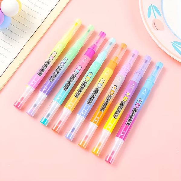 CY Double-Sided Color Highlighters - Set of 8