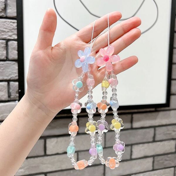 Candy Color Flower Cell Phone Chain
