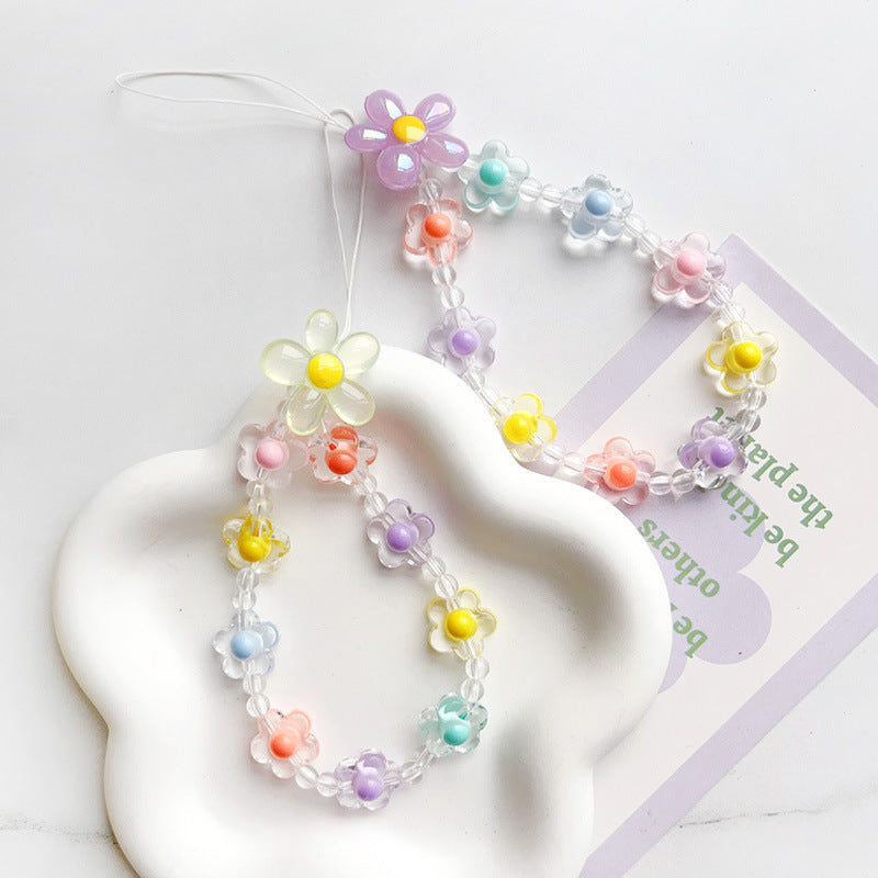 Candy Color Flower Phone Charm