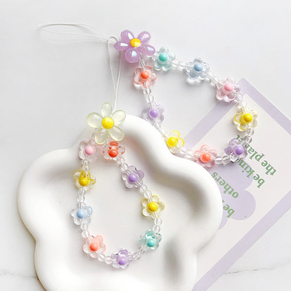 Candy Color Flower Cell Phone Chain