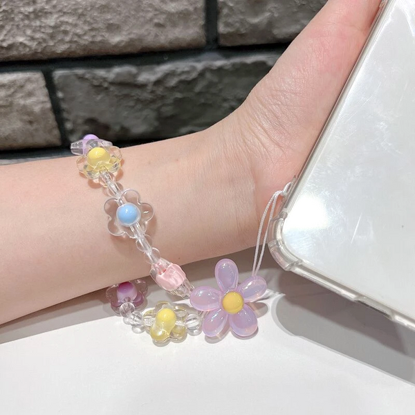 Candy Color Flower Phone Charm