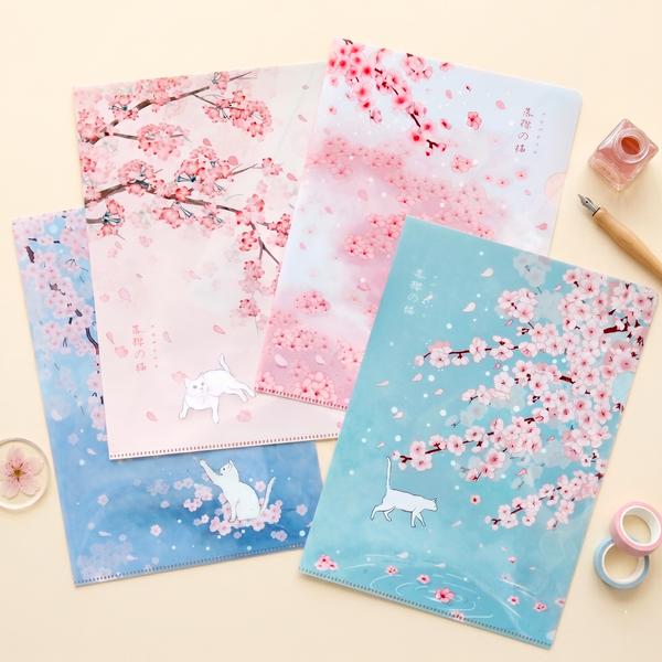 Cherry Blossom A4 Folders