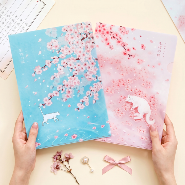 Cherry Blossom A4 Folders
