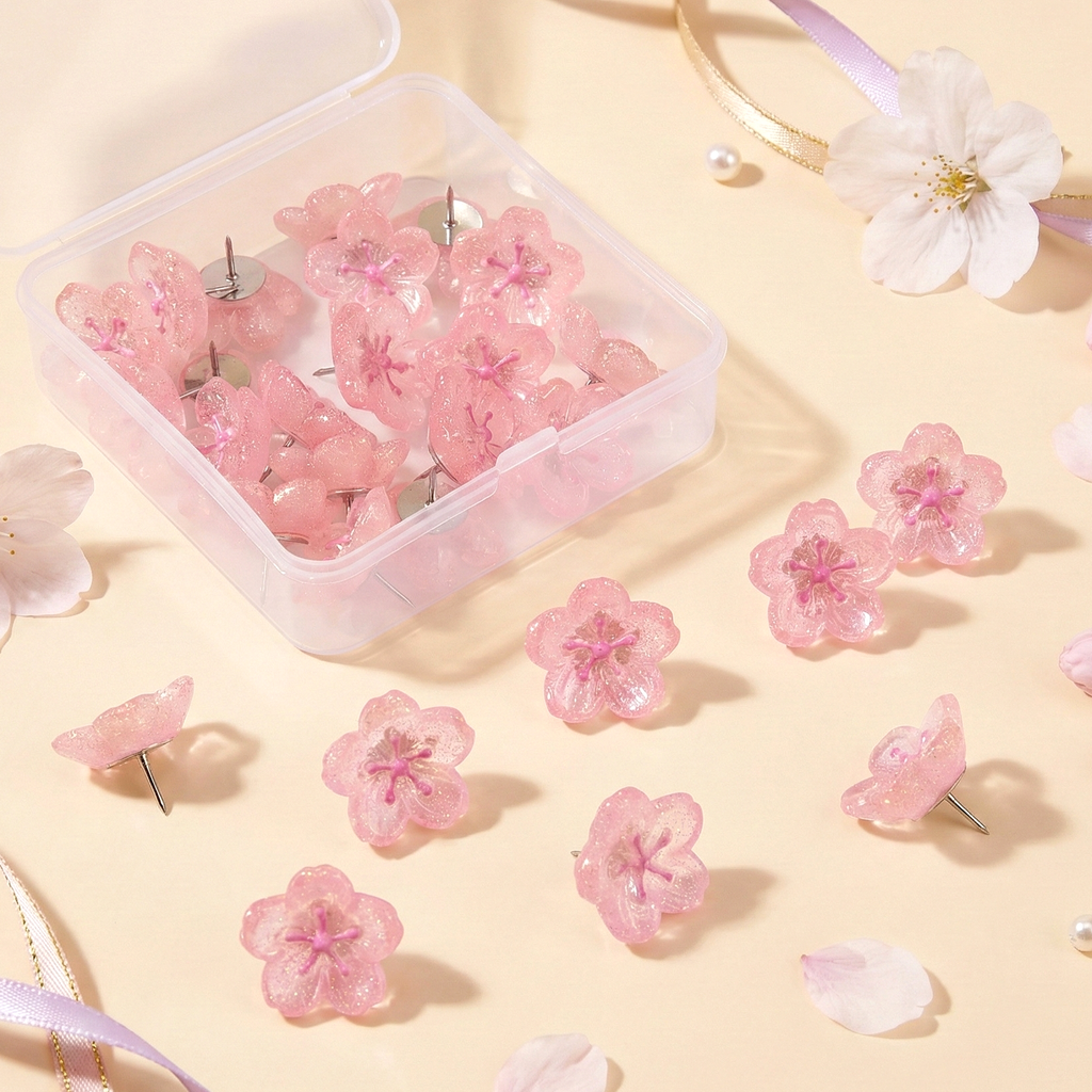 Cherry Blossom Pins - Set of 20 | Kawaii Pen Shop