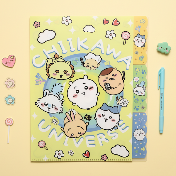 Chiikawa A4 Folder With Dividers