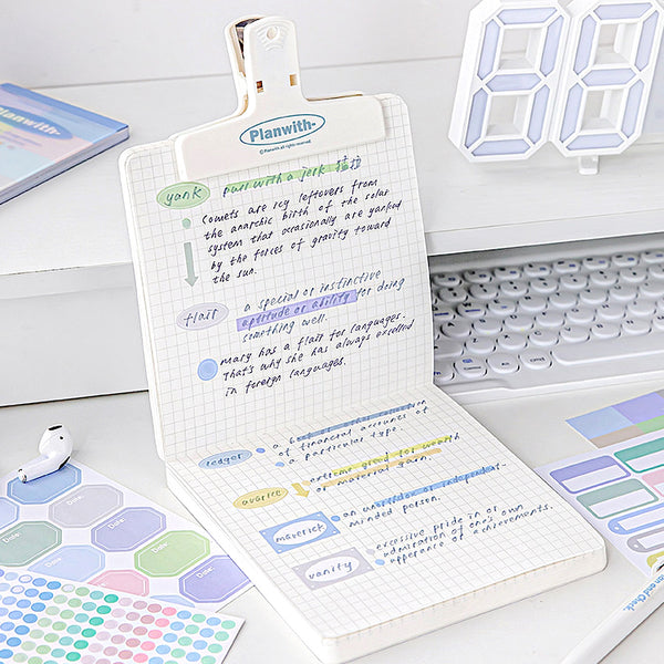 ClearView Organization Sticker Book