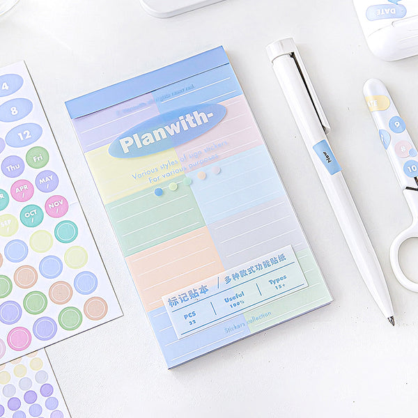 ClearView Organization Sticker Book