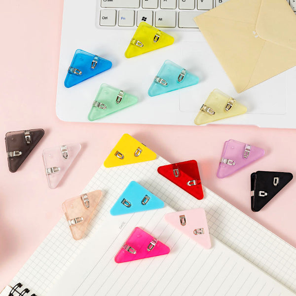 Color Pop Corner Paper Clips