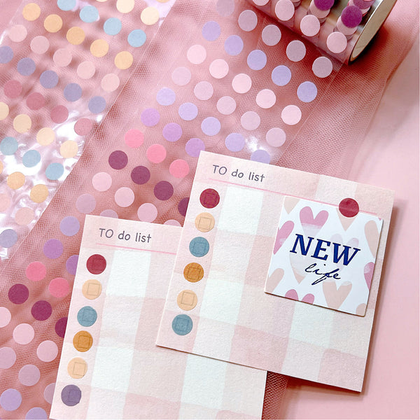 Colorful Dots Washi Sticker Roll
