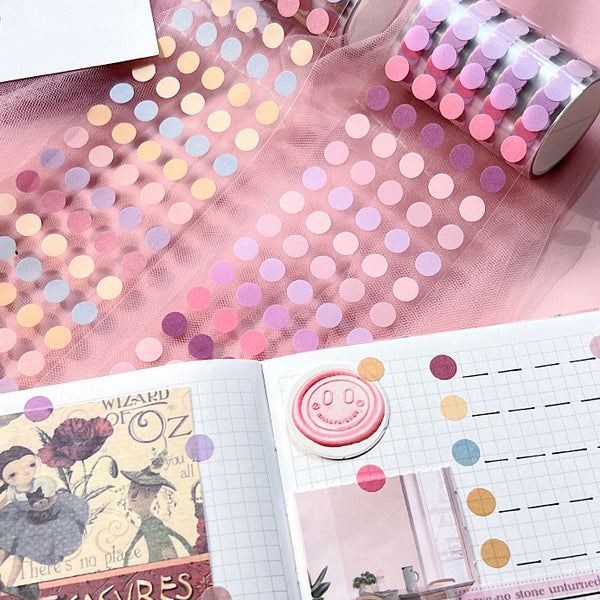 Colorful Dots Washi Sticker Roll