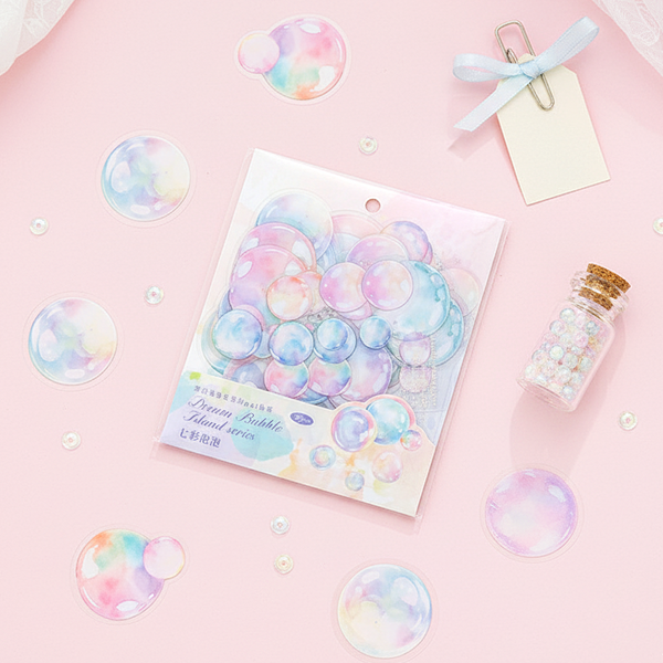 Soap Fun Sticker Colorful Soap Bubbles Stickers | Kawaii Pen Shop