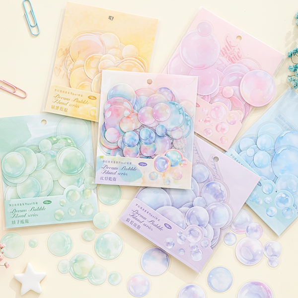 Colorful Soap Bubbles Stickers