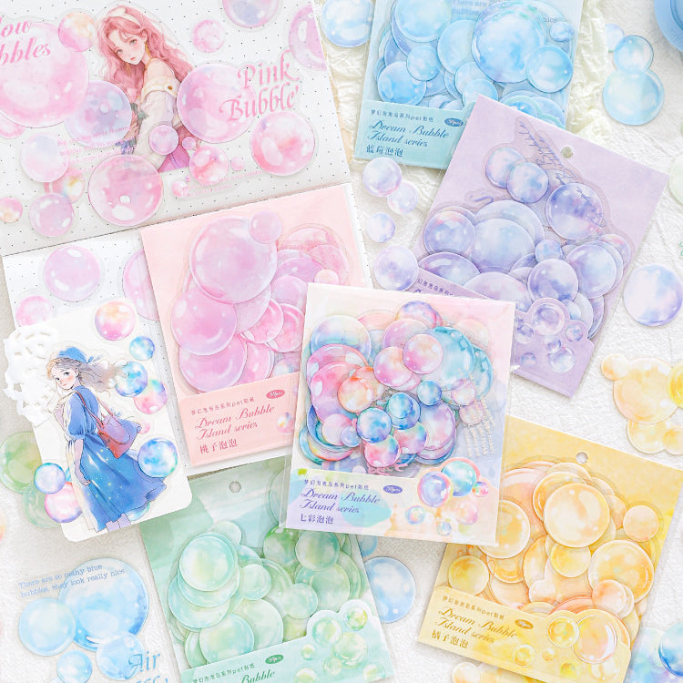 Soap Fun Sticker Colorful Soap Bubbles Stickers | Kawaii Pen Shop