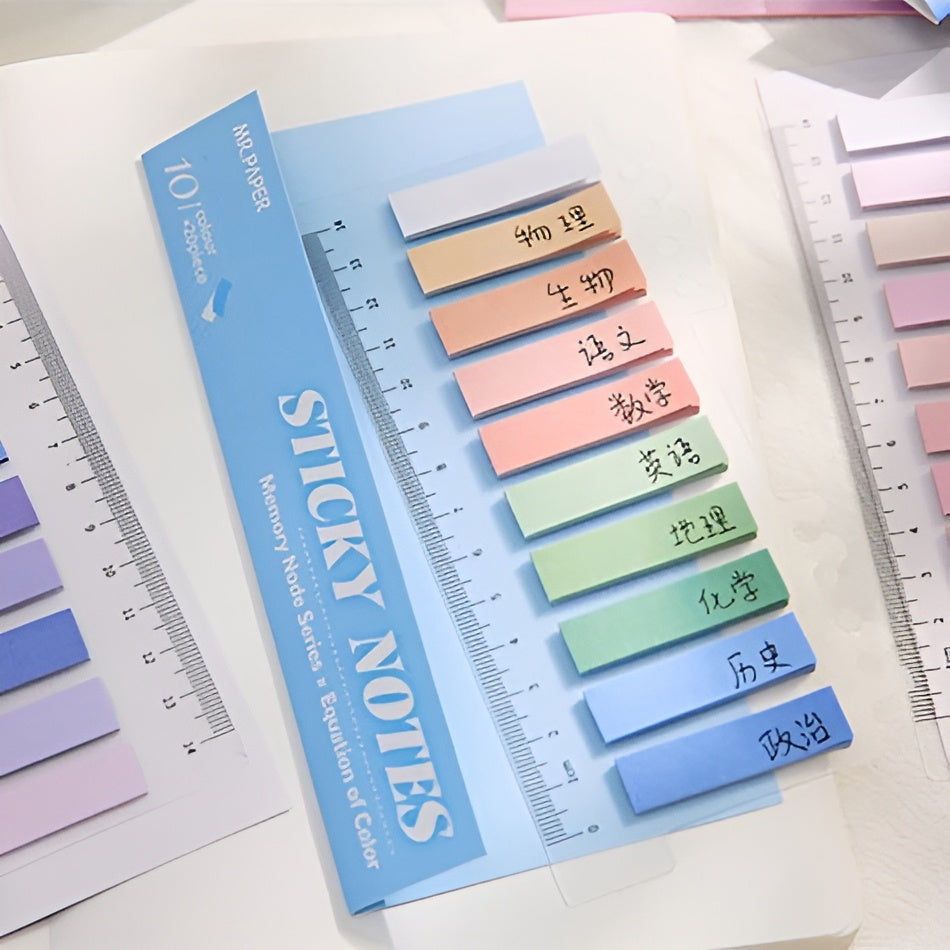 Colorful Tabs Insertable Sticky Notes | Kawaii Pen Shop