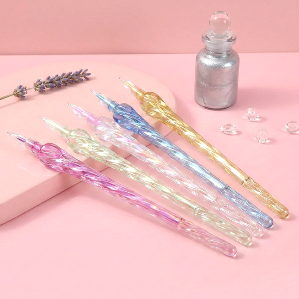 Crystal Swirl Glass Pens