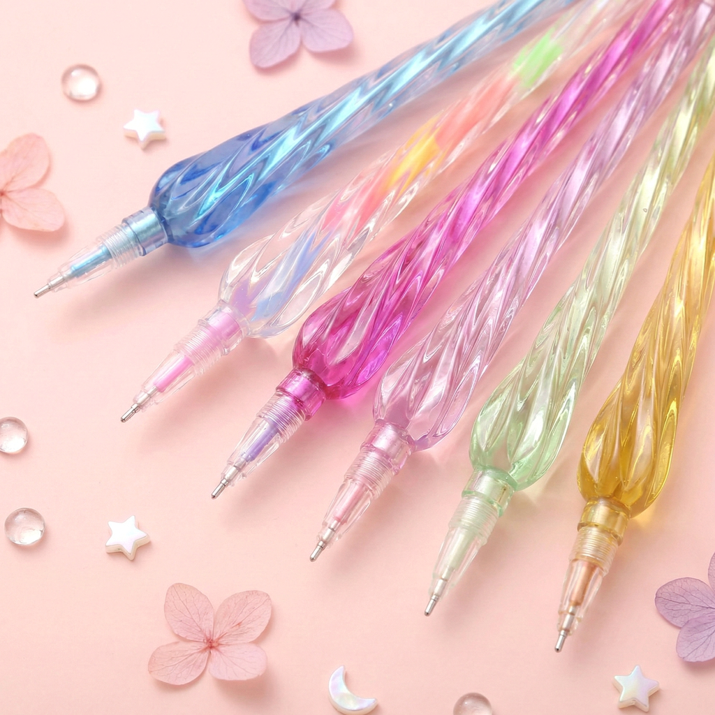 Crystal Swirl Glass Pens