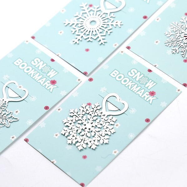 Crystal Snowflake Metallic Bookmark