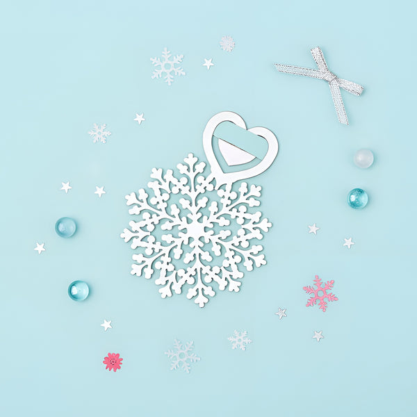 Crystal Snowflake Metallic Bookmark