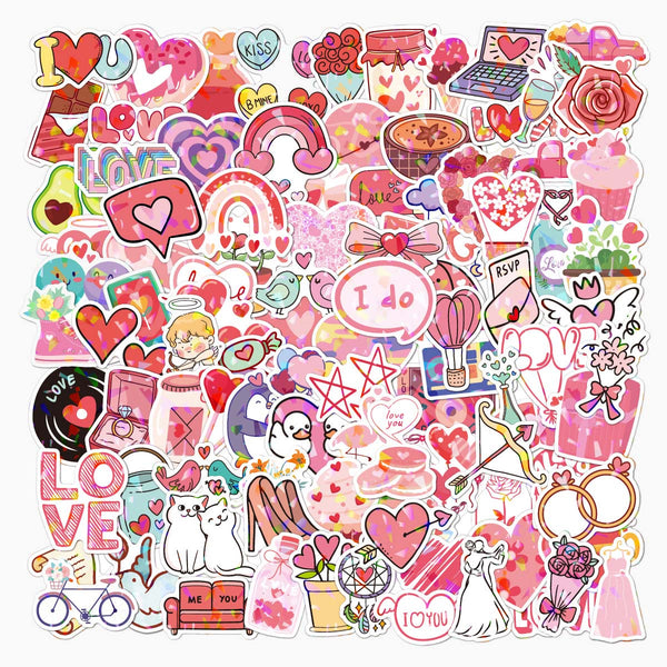 Cupid’s Holo Touch Stickers - Set of 100